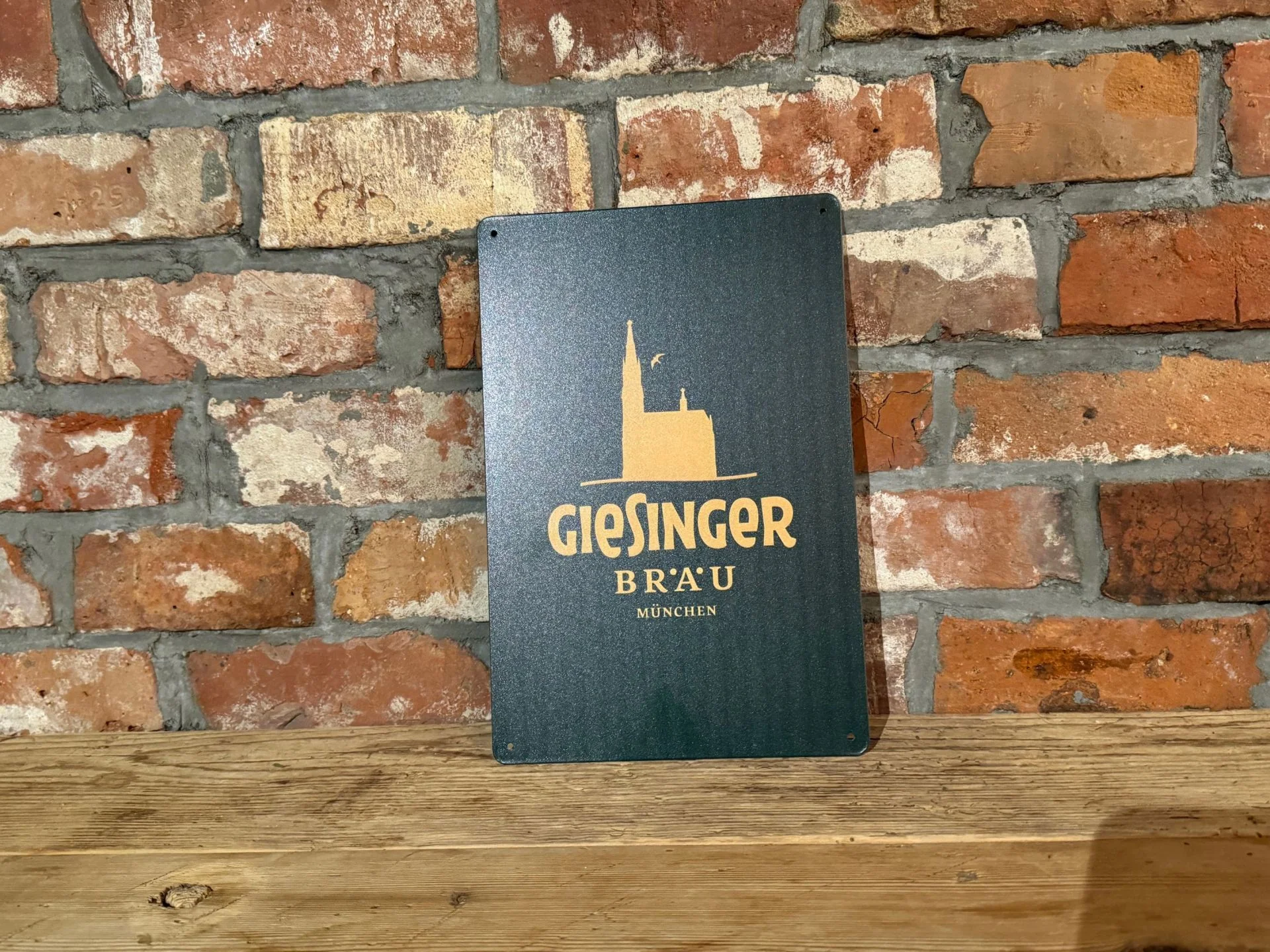 Blechschild "Giesinger Bräu München"